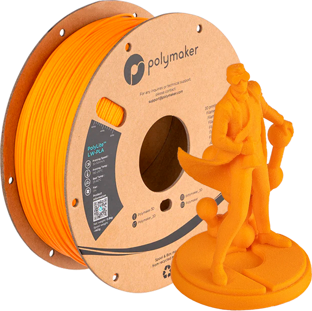 Filamento Polymaker Polylite LW- PLA 1.75mm 0.8kg