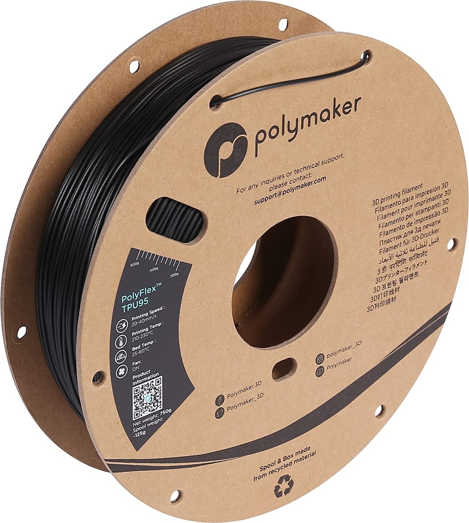 Filamento Polymaker Polyflex TPU 95A 1.75mm 0.75Kg