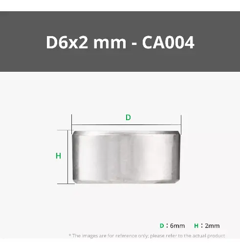 [B-CA004] Imán Redondo 6x2mm Bambu Lab - 20UND