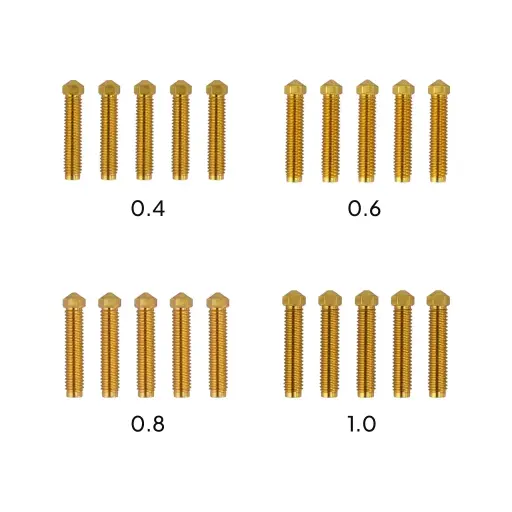 [502040107] Kit de Boquillas Elegoo Orange Storm Giga 20pcs