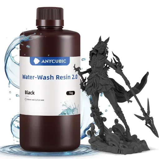Resina Anycubic Lavable en Agua Plus 1kg