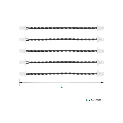 [B-IC005] Par de Cables con SH1.0 - 50mm Bambu Lab (5UND)